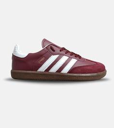 کفش کتانی مردانه و زنانه زرشکی ADIDAS Samba مدل 6272