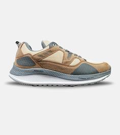 کفش کتانی طبی زنانه و مردانه قهوه ای کرم فیلی SKECHERS archfit v02 مدل 4717