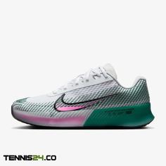 کفش تنیس زنانه نایک NikeCourt Air Zoom Vapor 11- سبز/صورتی