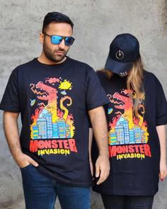 تیشرت سایز بزرگ MONSTER کد 1022