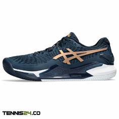 کفش تنیس مردانه اسیکس Asics Gel-Resolution 9 Clay- سرمه ای