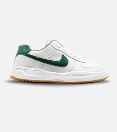 کفش کتانی بزرگ پا سفید سبز NIKE AIR FORCE مدل 3136