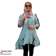 مانتو زنانه داکرون کد212 دارای رنگبندی