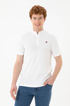 تیشرت یقه پلو مردانه یو اس پلو اورجینال سفید U.S. Polo Assn. G081SZ011.000.1372870