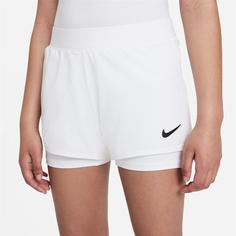 شلوارک تنیس دخترانه نایک Nike Court Dri-Fit Victory- سفید