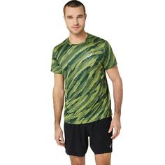 تی شرت تنیس مردانه اسیکس Asics CORE ALL OVER PRINT SS TOP- سبز