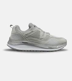 کفش کتانی طبی زنانه و مردانه طوسی سفید SKECHERS archfit v02 مدل 4821