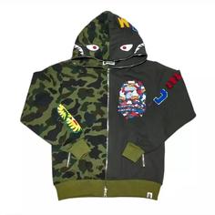 سویشرت مردانه سبز چریکی بیپ Bape