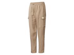 شلوار کنف مردانه برند لیورجی کد ۴۱۷۴۷۸ Straight fit trousers in a linen blend