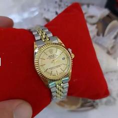 ساعت مچی زنانه رولکس rolex استیل طلایی عمده و تک