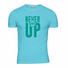 تیشرت آستین کوتاه طرح NEVER GIVE UP