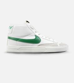 کفش کتانی ساقدار سفید سبز مردانه نایک NIKE blazer مدل 2016