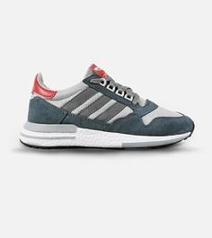 کفش کتانی مردانه طوسی فیلی زیر سفید آدیداس adidas ZX 500 مدل 2088