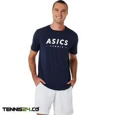 تی شرت مردانه آسیکس Asics Court Tennis Graphic- سرمه ای