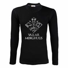 تیشرت آستین بلند طرح Vallar Morghulis