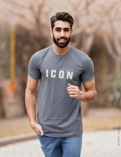 تیشرت یقه گرد مردانه Icon مدل 36425