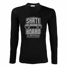 تیشرت آستین بلند طرح Shate Board