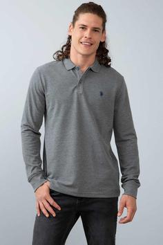 سویشرت مردانه یو اس پلو اورجینال خاکستری U.S. Polo Assn. G081GL082.000.904455