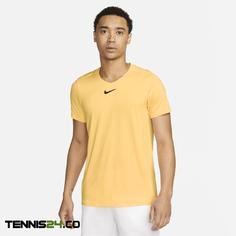 تی شرت تنیس مردانه نایک NikeCourt Dri-FIT Advantage- زرد