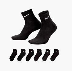 جوراب تنیس نایک Nike Unisex Everyday Cushioned Ankle Socks 6-pack – پک شش تایی – مشکی