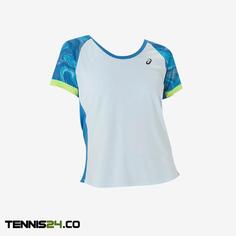 تی شرت تنیس زنانه اسیکس Asics Women Court Graphic SS Top- آبی