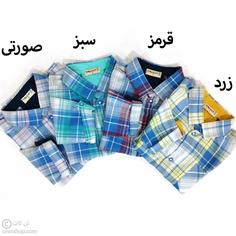 پیراهن پسرانه چهارخانه نساجی قرمز