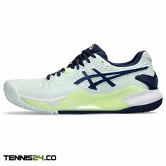 کفش تنیس زنانه اسیکس Asics Gel-Resolution 9 Clay- سفید/سرمه ای