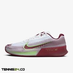 کفش تنیس مردانه نایک NikeCourt Air Zoom Vapor 11- سفید/زرشکی