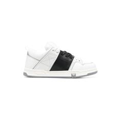 کتونی ولنتینو گاراوانی سفید مشکی Valentino Garavani Open Skate White Black