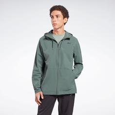 بادگیر مردانه ریباک مدل Reebok Jacket Performance Woven Full Zip Green Black HS5944