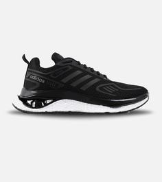 کفش کتانی مردانه مشکی هولوگرامی Adidas running shoes مدل 2120