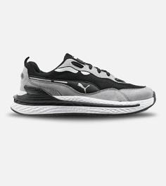 کفش کتانی ورزشی مردانه طوسی مشکی پوما PUMA R مدل 2084