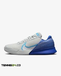 کفش تنیس مردانه نایک NikeCourt Air Zoom Vapor Pro 2 – سفید/آبی