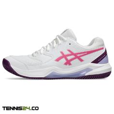 کفش تنیس زنانه اسیکس -Asics Gel-Dedicate 8 Clay- سفید