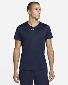 تی شرت تنیس مردانه نایک NikeCourt Dri-FIT Advantage- سرمه ای