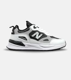 کفش کتانی مردانه سفید مشکی طوسی NEW BALANCE yg niubailun مدل 5272