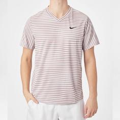 تی شرت تنیس مردانه نایک NikeCourt Dri-FIT Victory- بژ