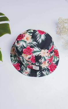 کلاه باکت گل دار زنانه Women's floral bucket hat