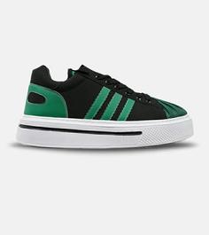 کفش کتانی مردانه مشکی سبز ADIDAS SuperStar مدل 4224