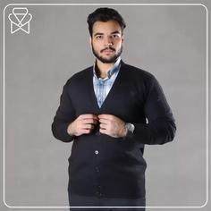 ژاکت سایز بزرگ مردانه ساده - کد 350111