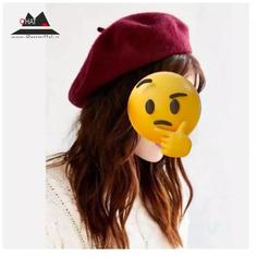 کلاه برت (بِره) beret  زرشکی 