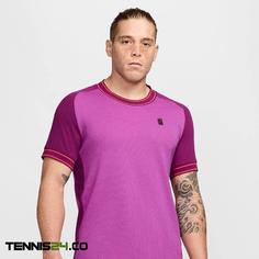 تی شرت تنیس مردانه نایک Nike Court Heritage T-Shirt – بنفش