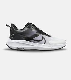 کفش کتانی مردانه سفید بادمجانی NIKE AIR zoomx مدل 4222