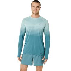 تی شرت تنیس مردانه اسیکس Asics SEAMLESS LS TOP- آبی