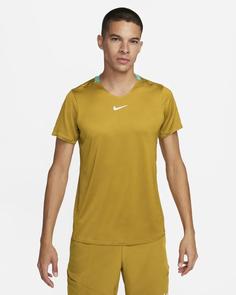 تی شرت تنیس مردانه نایک NikeCourt Dri-FIT Advantage- زرد