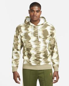 هودی مردانه نایک NikeCourt Fleece- قهوه ای/ سفید