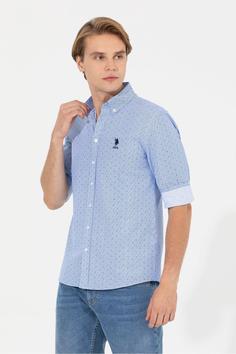 پیراهن مردانه یو اس پلو اورجینال آبی U.S. Polo Assn. G081SZ004.000.1377623