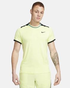 تی شرت تنیس مردانه نایک NikeCourt Advantage Dri-FIT- زرد