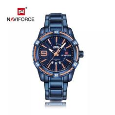 ساعت مردانه اورجینال برند اسکمی -کد :naviforce 9117 - آبی