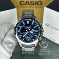 ساعت  مچی کاسیو  ادیفایس casio edifice ECB-30D-2A بند استیل رنگ ثابت،مسترکوالیتی .صفحه سرمه ای